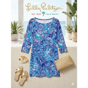 Lilly Pulitzer Sophie Dress - Royal Purple Cat Call